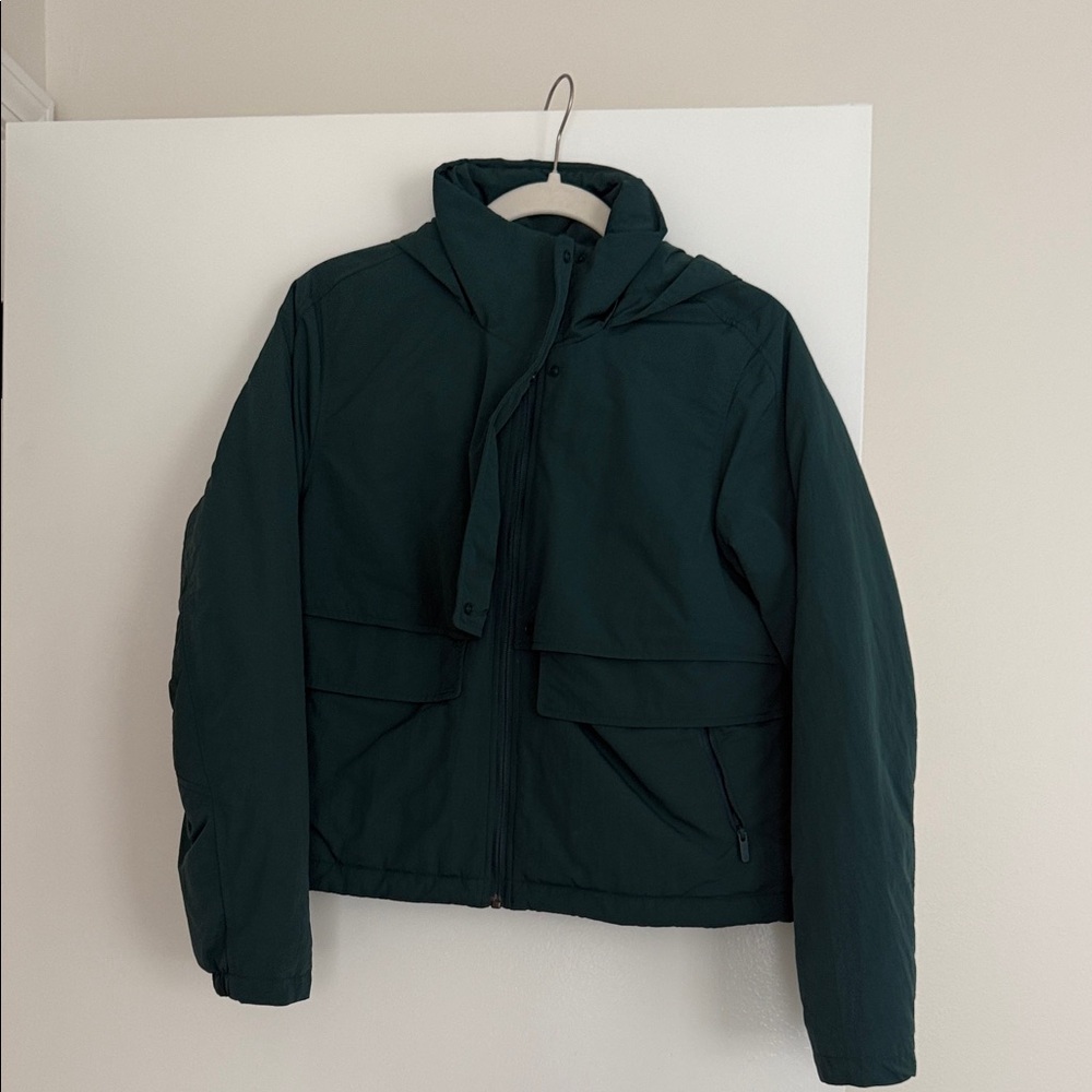 lululemon athletica green jasper effortless puffer jacket